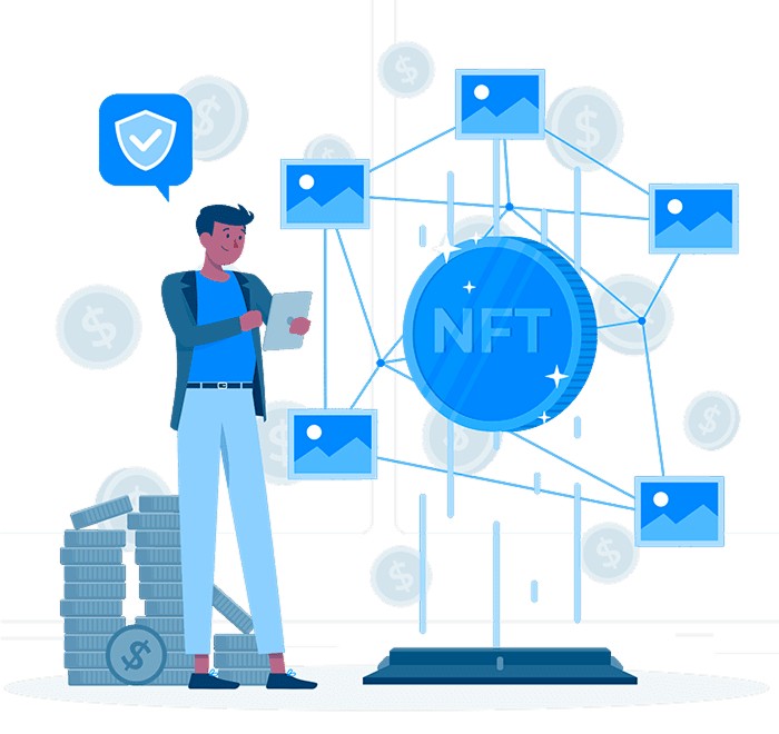 NFT Marketplace Illustration