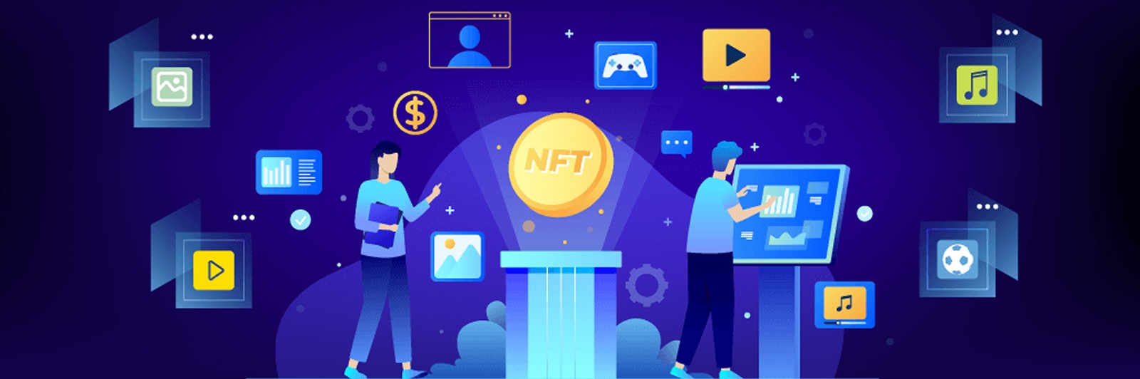NFT Marketplace Illustration